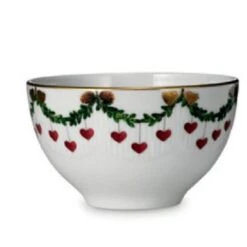 Star Fluted Christmas Chocolate Bowl