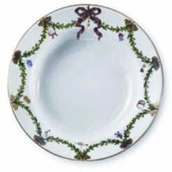 Star Fluted Christmas Rim Soup Bowl