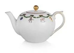 Star Fluted Christmas Tea Pot